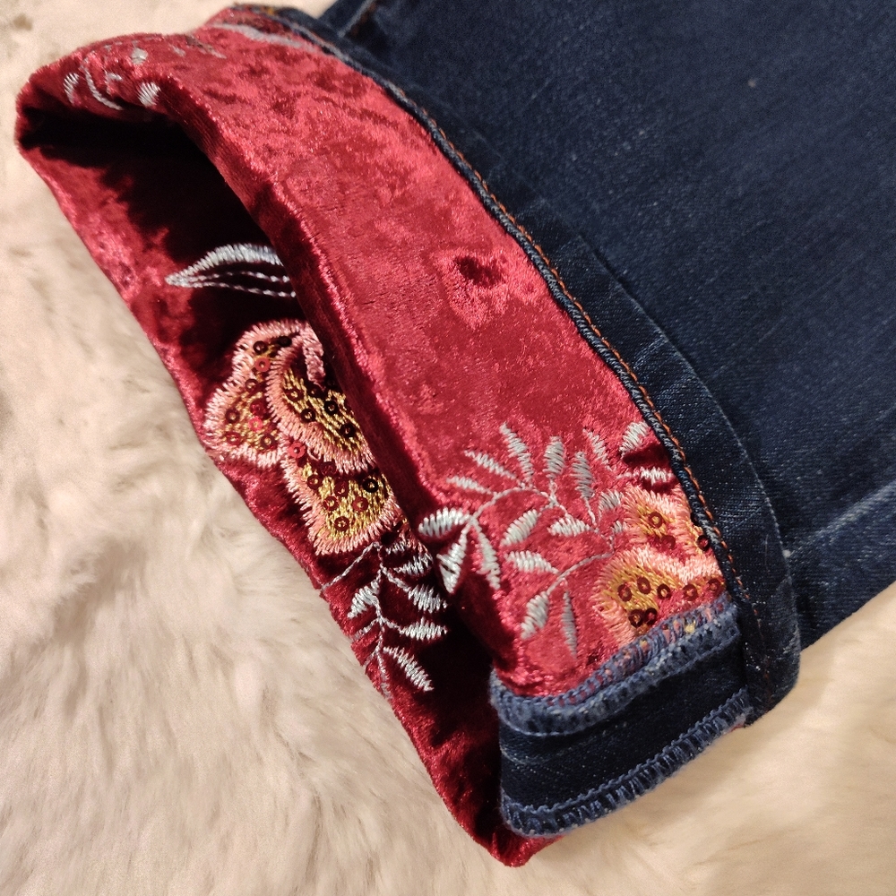 Jag Jeans Carter Girlfriend Velvet Ankle Jeans Size 16